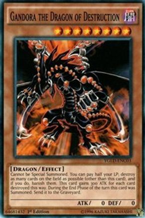 Gandora the Dragon of Destruction (YGLD-ENC03) - King of Games: Yugi's Legendary Decks 1st Edition - Premium Yugioh Single from Konami - Just $0.25! Shop now at Game Crave Tournament Store