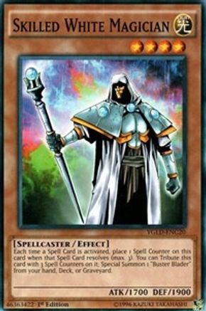 Skilled White Magician (YGLD-ENC20) - King of Games: Yugi's Legendary Decks 1st Edition - Premium Yugioh Single from Konami - Just $0.26! Shop now at Game Crave Tournament Store