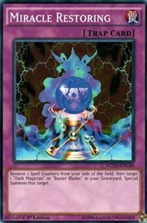 Miracle Restoring (YGLD-ENC40) - King of Games: Yugi's Legendary Decks 1st Edition - Premium Yugioh Single from Konami - Just $0.25! Shop now at Game Crave Tournament Store