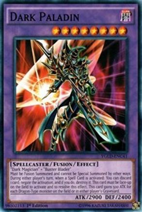 Dark Paladin (YGLD-ENC41) - King of Games: Yugi's Legendary Decks 1st Edition - Premium Yugioh Single from Konami - Just $0.37! Shop now at Game Crave Tournament Store