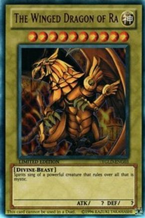 The Winged Dragon of Ra (YGLD-ENG03) - King of Games: Yugi's Legendary Decks Limited - Premium Yugioh Single from Konami - Just $0.96! Shop now at Game Crave Tournament Store
