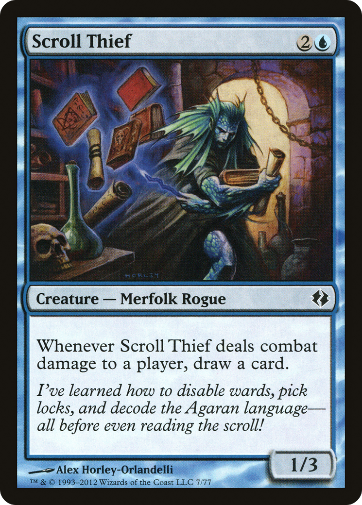 Scroll Thief (DDI-007) - Duel Decks: Venser vs. Koth - Premium MTG Single from Wizards of the Coast - Just $0.08! Shop now at Game Crave Tournament Store