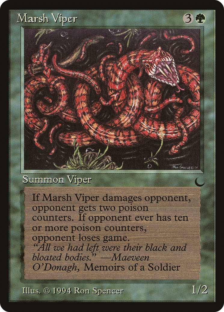 Marsh Viper (DRK-081) - The Dark - Premium MTG Single from Wizards of the Coast - Just $0.08! Shop now at Game Crave Tournament Store