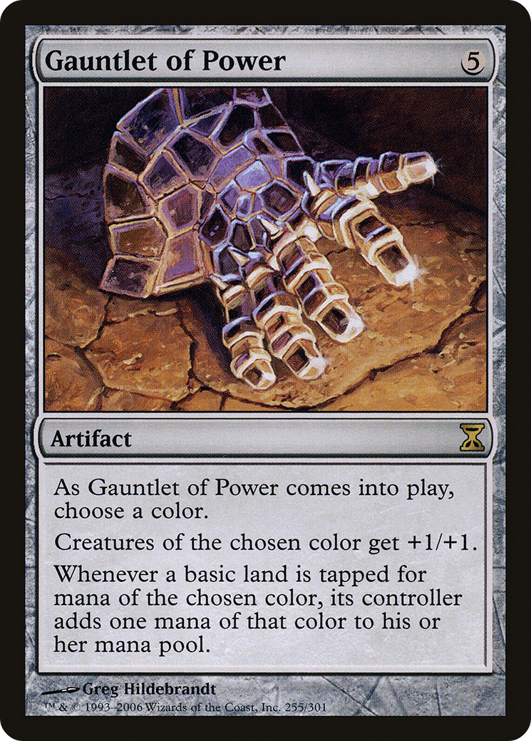 Gauntlet of Power (TSP-255) - Time Spiral Foil - Premium MTG Single from Wizards of the Coast - Just $9.55! Shop now at Game Crave Tournament Store