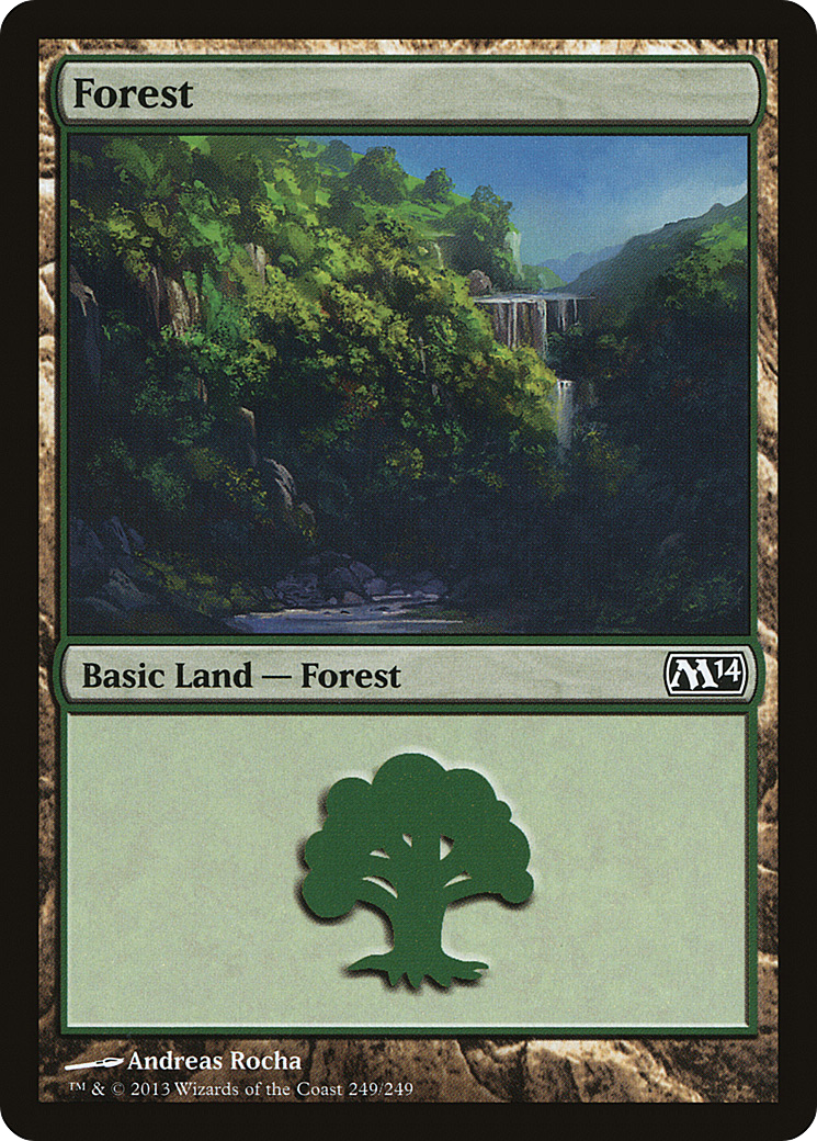 Forest (M14-249) - Magic 2014 - Premium MTG Single from Wizards of the Coast - Just $0.25! Shop now at Game Crave Tournament Store