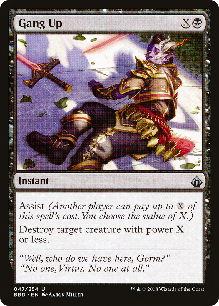 Gang Up (BBD-047) - Battlebond Foil - Premium MTG Single from Wizards of the Coast - Just $0.13! Shop now at Game Crave Tournament Store