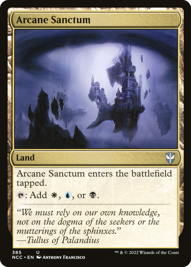 Arcane Sanctum (NCC-385) - New Capenna Commander - Premium MTG Single from Wizards of the Coast - Just $0.95! Shop now at Game Crave Tournament Store