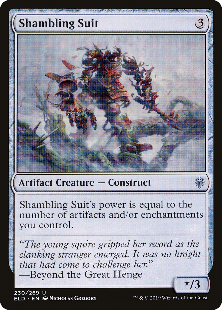 Shambling Suit (ELD-230) - Throne of Eldraine Foil - Premium MTG Single from Wizards of the Coast - Just $0.08! Shop now at Game Crave Tournament Store