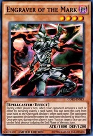 Engraver of the Mark (CORE-ENSE3) - Clash of Rebellions Limited - Premium Yugioh Single from Konami - Just $0.08! Shop now at Game Crave Tournament Store