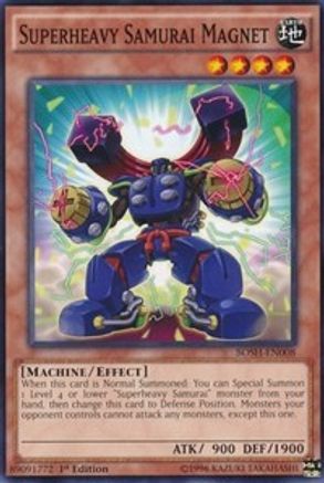 Superheavy Samurai Magnet (BOSH-EN008) - Breakers of Shadow 1st Edition - Premium Yugioh Single from Konami - Just $0.26! Shop now at Game Crave Tournament Store