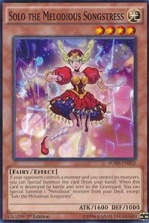 Solo the Melodious Songstress (BOSH-EN012) - Breakers of Shadow Unlimited - Premium Yugioh Single from Konami - Just $0.25! Shop now at Game Crave Tournament Store