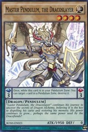 Master Pendulum, the Dracoslayer (BOSH-EN023) - Breakers of Shadow 1st Edition - Premium Yugioh Single from Konami - Just $0.28! Shop now at Game Crave Tournament Store