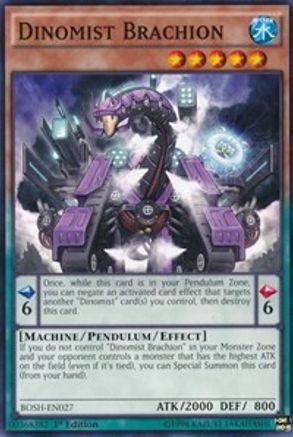 Dinomist Brachion (BOSH-EN027) - Breakers of Shadow Unlimited - Premium Yugioh Single from Konami - Just $0.25! Shop now at Game Crave Tournament Store