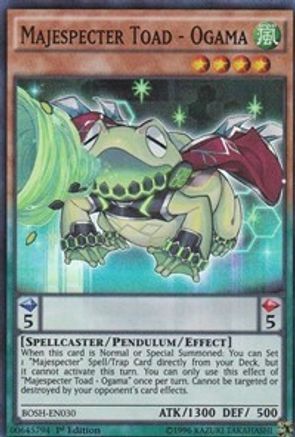 Majespecter Toad - Ogama (BOSH-EN030) - Breakers of Shadow 1st Edition - Premium Yugioh Single from Konami - Just $0.08! Shop now at Game Crave Tournament Store