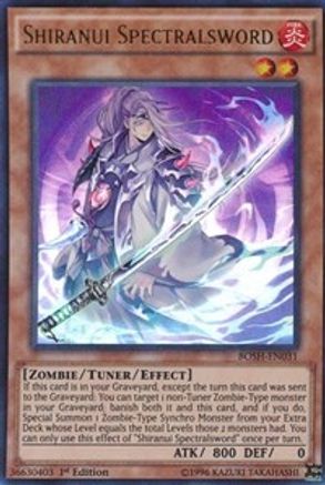 Shiranui Spectralsword (BOSH-EN031) - Breakers of Shadow 1st Edition - Premium Yugioh Single from Konami - Just $0.32! Shop now at Game Crave Tournament Store
