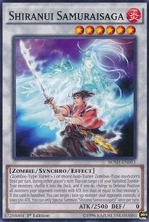 Shiranui Samuraisaga (BOSH-EN053) - Breakers of Shadow Unlimited - Premium Yugioh Single from Konami - Just $0.25! Shop now at Game Crave Tournament Store
