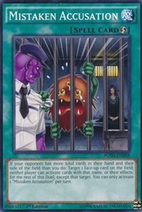 Mistaken Accusation (BOSH-EN068) - Breakers of Shadow 1st Edition - Premium Yugioh Single from Konami - Just $0.25! Shop now at Game Crave Tournament Store