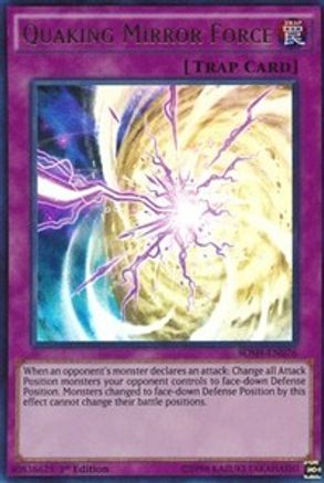 Quaking Mirror Force (BOSH-EN076) - Breakers of Shadow 1st Edition - Premium Yugioh Single from Konami - Just $2.55! Shop now at Game Crave Tournament Store