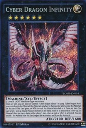 Cyber Dragon Infinity (BOSH-EN094) - Breakers of Shadow 1st Edition - Premium Yugioh Single from Konami - Just $10.24! Shop now at Game Crave Tournament Store