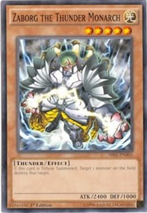 Game Crave Tournament Store - Zaborg the Thunder Monarch (SR01-EN005) - Structure Deck: Emperor of Darkness Unlimited Game Crave Tournament Store - Zaborg the Thunder Monarch (SR01-EN005) - Structure Deck: Emperor of Darkness Unlimited