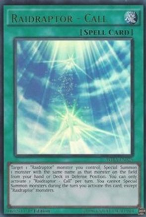 Raidraptor - Call (WIRA-EN025) - Wing Raiders 1st Edition - Premium Yugioh Single from Konami - Just $2.18! Shop now at Game Crave Tournament Store