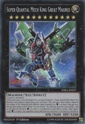 Super Quantal Mech King Great Magnus (WIRA-EN037) - Wing Raiders 1st Edition - Premium Yugioh Single from Konami - Just $6.50! Shop now at Game Crave Tournament Store