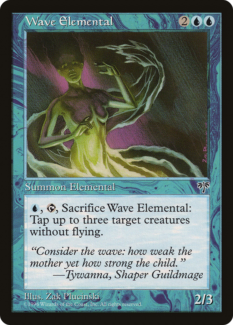 Wave Elemental (MIR-102) - Mirage - Premium MTG Single from Wizards of the Coast - Just $0.08! Shop now at Game Crave Tournament Store
