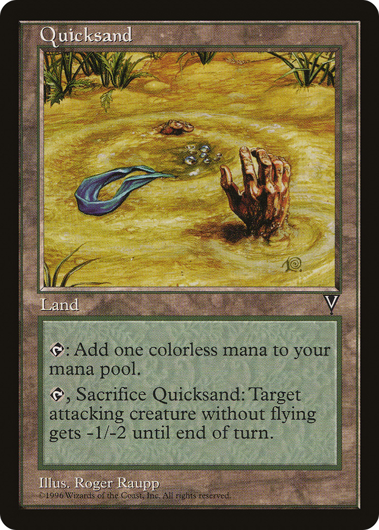 Quicksand (VIS-166) - Visions - Premium MTG Single from Wizards of the Coast - Just $0.10! Shop now at Game Crave Tournament Store