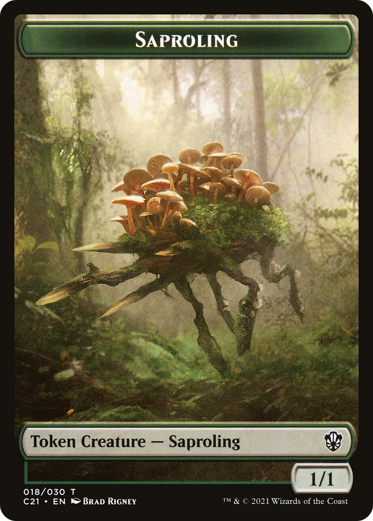 Saproling (TC21-018) - Commander 2021 Tokens - Premium MTG Single from Wizards of the Coast - Just $0! Shop now at Game Crave Tournament Store