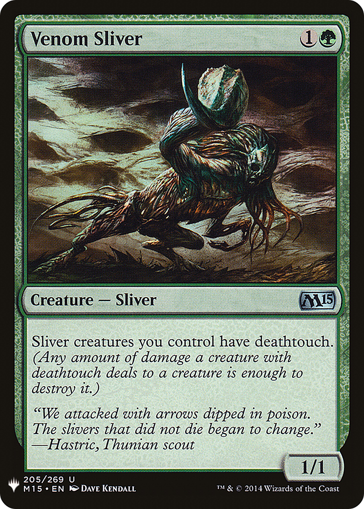 Venom Sliver (MB1-1367) - Mystery Booster - Premium MTG Single from Wizards of the Coast - Just $0.53! Shop now at Game Crave Tournament Store