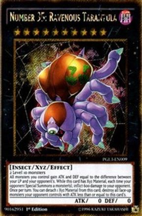 Number 35: Ravenous Tarantula (PGL3-EN009) - Premium Gold: Infinite Gold 1st Edition - Premium Yugioh Single from Konami - Just $5.36! Shop now at Game Crave Tournament Store