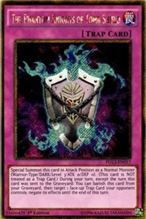 The Phantom Knights of Tomb Shield (PGL3-EN017) - Premium Gold: Infinite Gold 1st Edition - Premium Yugioh Single from Konami - Just $0.25! Shop now at Game Crave Tournament Store