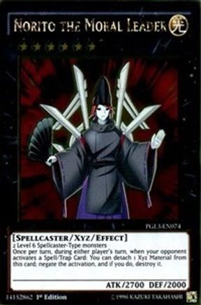 Norito the Moral Leader (PGL3-EN074) - Premium Gold: Infinite Gold 1st Edition - Premium Yugioh Single from Konami - Just $0.25! Shop now at Game Crave Tournament Store