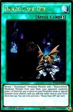 Draco Face-Off (PGL3-EN090) - Premium Gold: Infinite Gold 1st Edition - Premium Yugioh Single from Konami - Just $0.29! Shop now at Game Crave Tournament Store