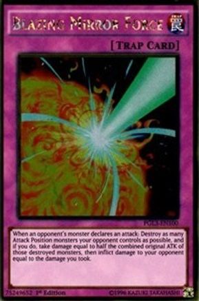 Blazing Mirror Force (PGL3-EN100) - Premium Gold: Infinite Gold 1st Edition - Premium Yugioh Single from Konami - Just $0.50! Shop now at Game Crave Tournament Store