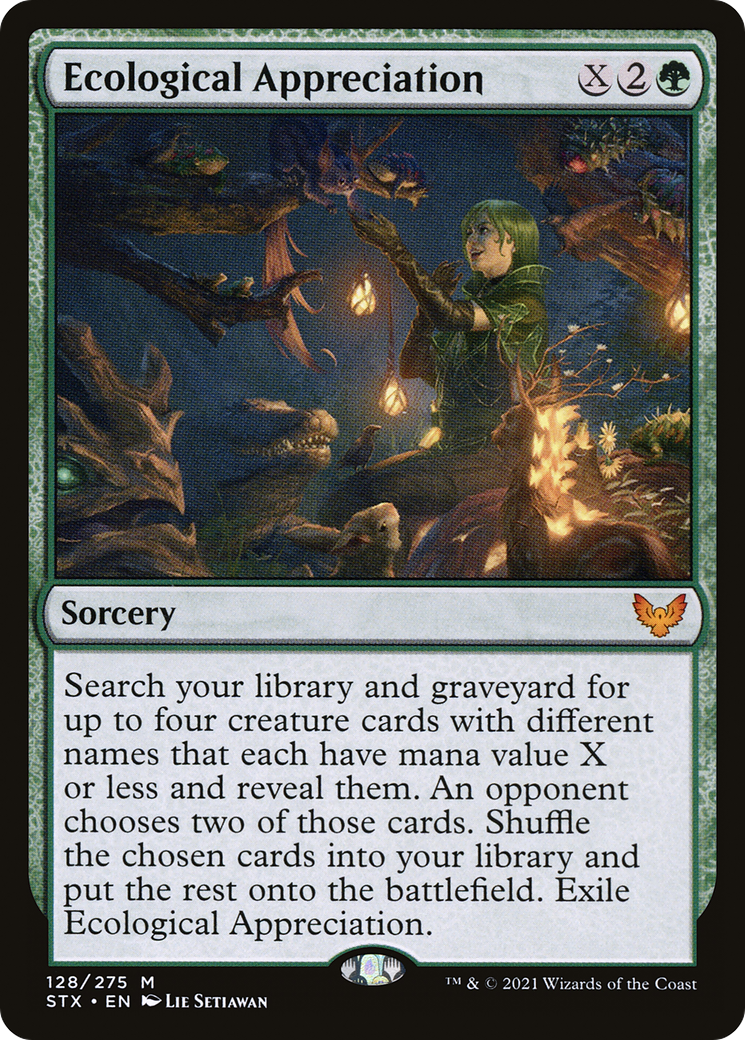 Ecological Appreciation (STX-128) - Strixhaven: School of Mages Foil - Premium MTG Single from Wizards of the Coast - Just $0.15! Shop now at Game Crave Tournament Store