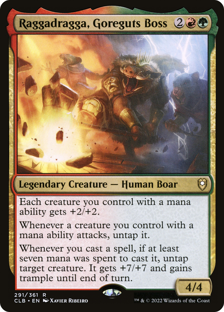 Raggadragga, Goreguts Boss (CLB-291) - Commander Legends: Battle for Baldur's Gate Foil - Premium MTG Single from Wizards of the Coast - Just $0.08! Shop now at Game Crave Tournament Store