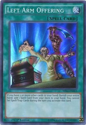 Left Arm Offering (MIL1-EN015) - Millennium Pack 1st Edition - Premium Yugioh Single from Konami - Just $2.53! Shop now at Game Crave Tournament Store