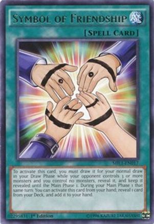 Symbol of Friendship (MIL1-EN017) - Millennium Pack 1st Edition - Premium Yugioh Single from Konami - Just $0.25! Shop now at Game Crave Tournament Store