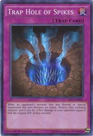Trap Hole of Spikes (MIL1-EN022) - Millennium Pack 1st Edition - Premium Yugioh Single from Konami - Just $0.54! Shop now at Game Crave Tournament Store