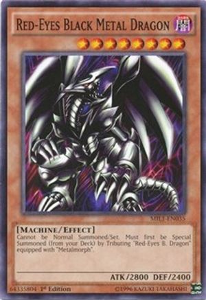 Red-Eyes Black Metal Dragon (MIL1-EN035) - Millennium Pack 1st Edition - Premium Yugioh Single from Konami - Just $0.35! Shop now at Game Crave Tournament Store