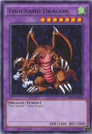 Thousand Dragon (MIL1-EN039) - Millennium Pack 1st Edition - Premium Yugioh Single from Konami - Just $0.39! Shop now at Game Crave Tournament Store