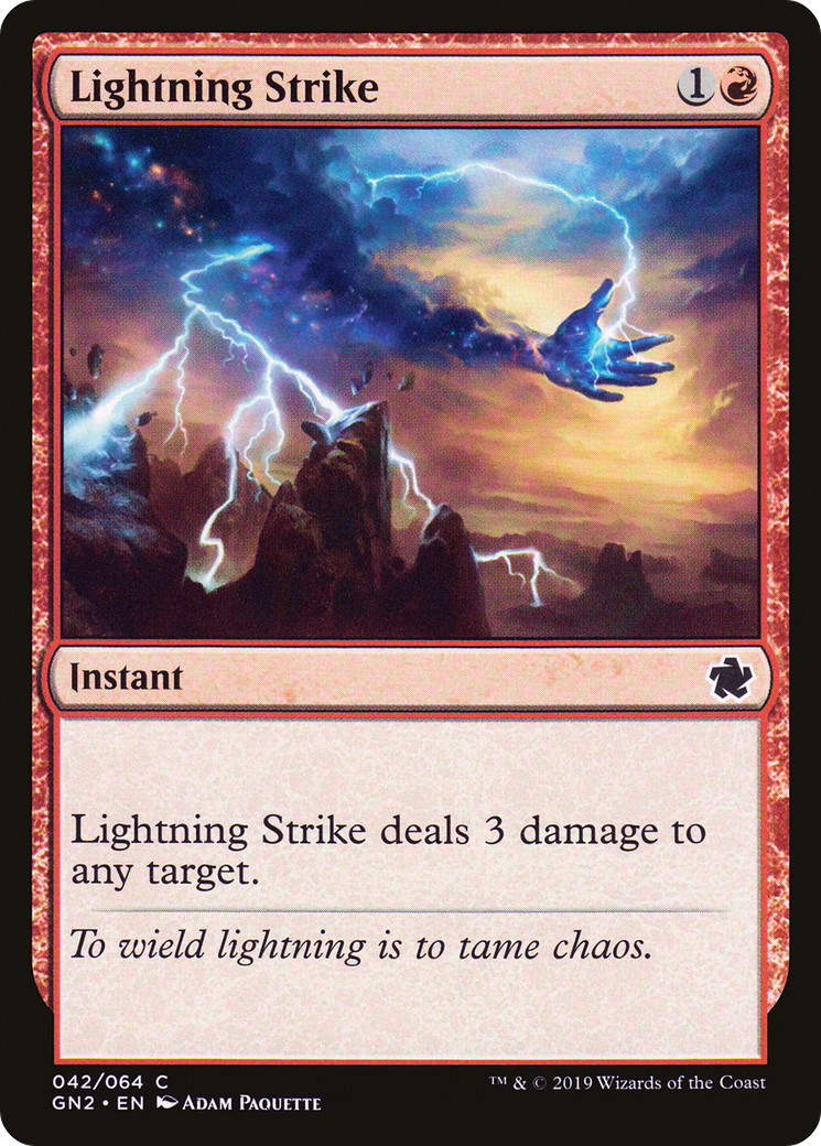 Lightning Strike (GN2-042) - Game Night 2019 - Premium MTG Single from Wizards of the Coast - Just $0.08! Shop now at Game Crave Tournament Store