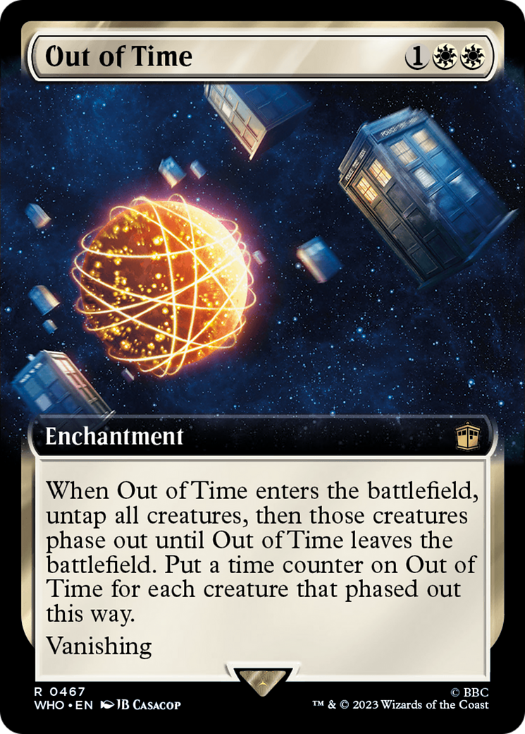 Out of Time (WHO-467) - Doctor Who: (Extended Art) Foil - Premium MTG Single from Wizards of the Coast - Just $0.08! Shop now at Game Crave Tournament Store
