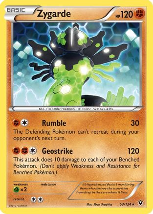 Zygarde 53/124 - Fates Collide - Premium Pokemon Single from Nintendo - Just $0.50! Shop now at Game Crave Tournament Store