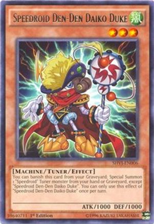 Speedroid Den-Den Daiko Duke (SHVI-EN006) - Shining Victories 1st Edition - Premium Yugioh Single from Konami - Just $0.25! Shop now at Game Crave Tournament Store
