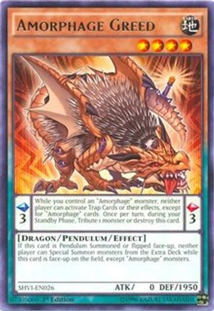Amorphage Greed (SHVI-EN026) - Shining Victories Unlimited - Premium Yugioh Single from Konami - Just $0.25! Shop now at Game Crave Tournament Store