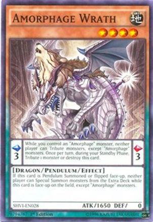 Amorphage Wrath (SHVI-EN028) - Shining Victories 1st Edition - Premium Yugioh Single from Konami - Just $0.25! Shop now at Game Crave Tournament Store