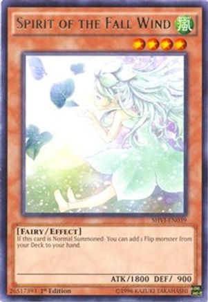 Spirit of the Fall Wind (SHVI-EN039) - Shining Victories 1st Edition - Premium Yugioh Single from Konami - Just $0.30! Shop now at Game Crave Tournament Store