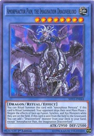 Amorphactor Pain, the Imagination Dracoverlord (SHVI-EN044) - Shining Victories 1st Edition - Premium Yugioh Single from Konami - Just $0.25! Shop now at Game Crave Tournament Store